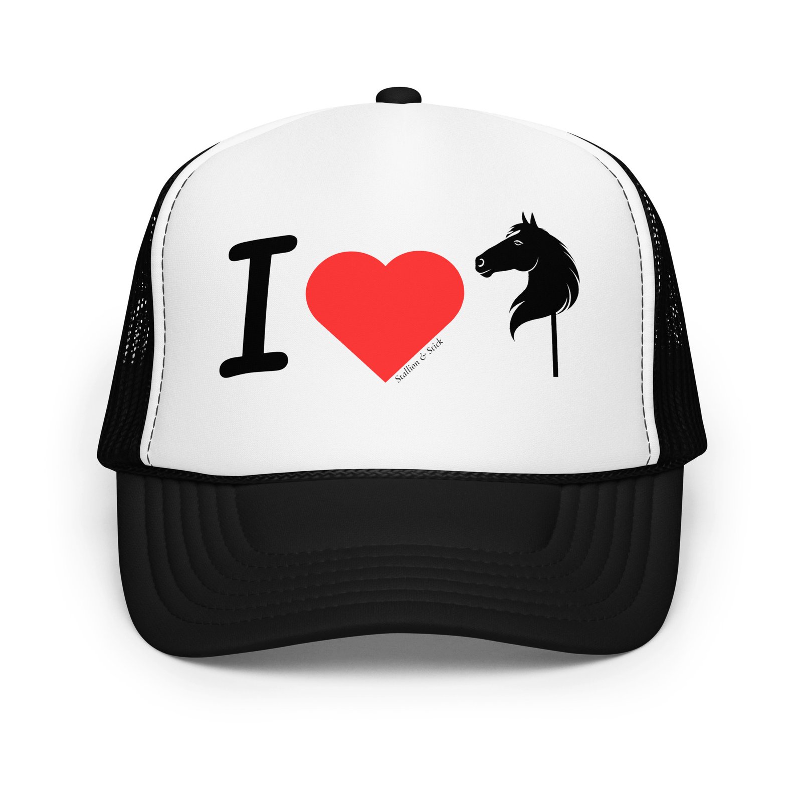 I love Hobby Horses Trucker Hat - Hobby Horse Gifts & Gear - Image 2
