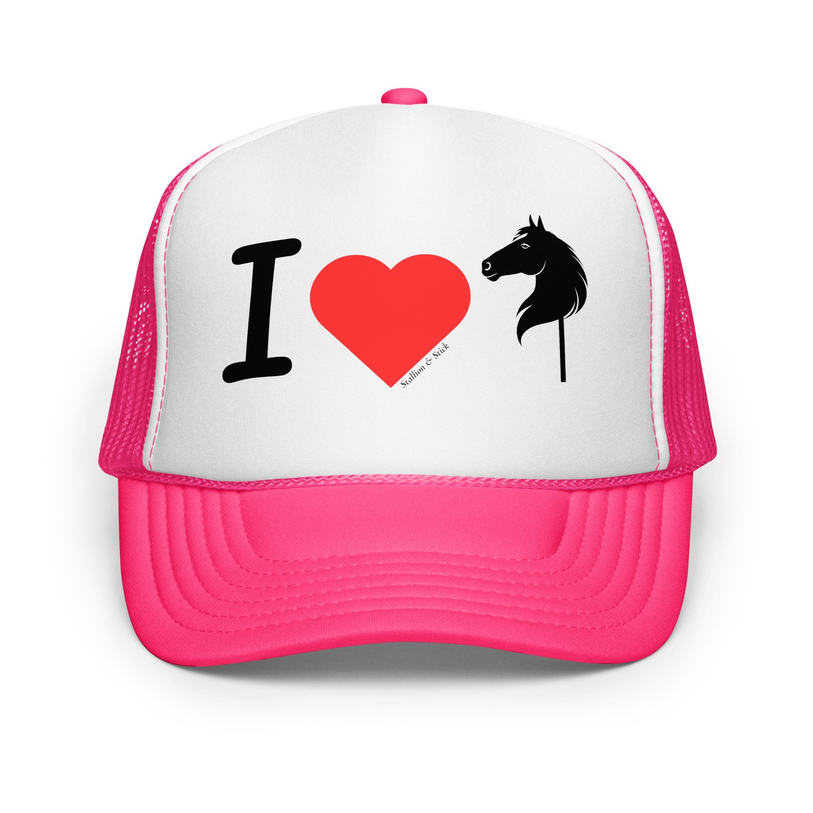 I love Hobby Horses Trucker Hat - Hobby Horse Gifts & Gear - Image 9