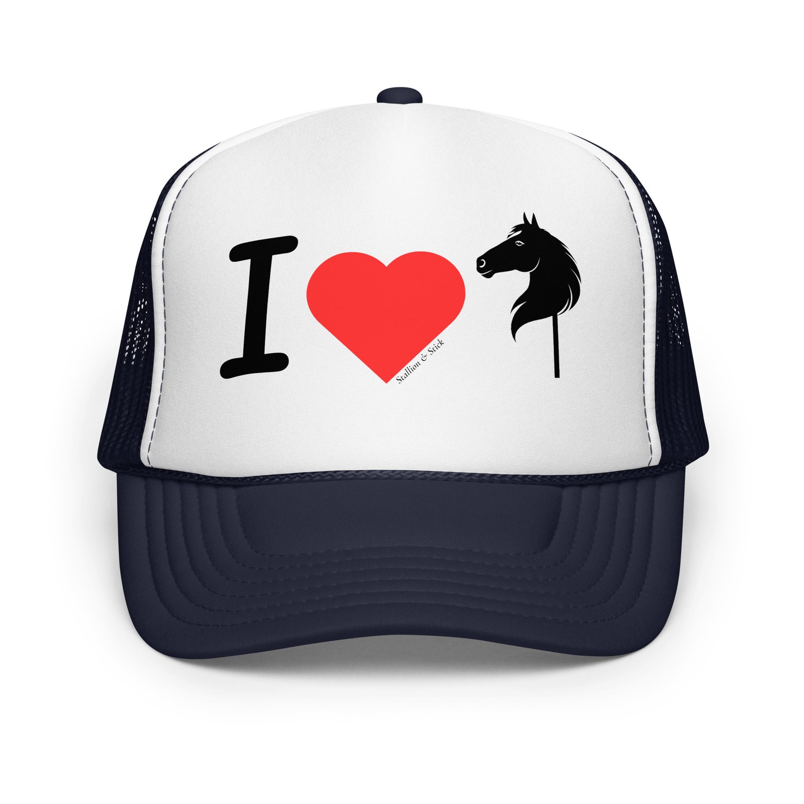 I love Hobby Horses Trucker Hat - Hobby Horse Gifts & Gear - Image 13