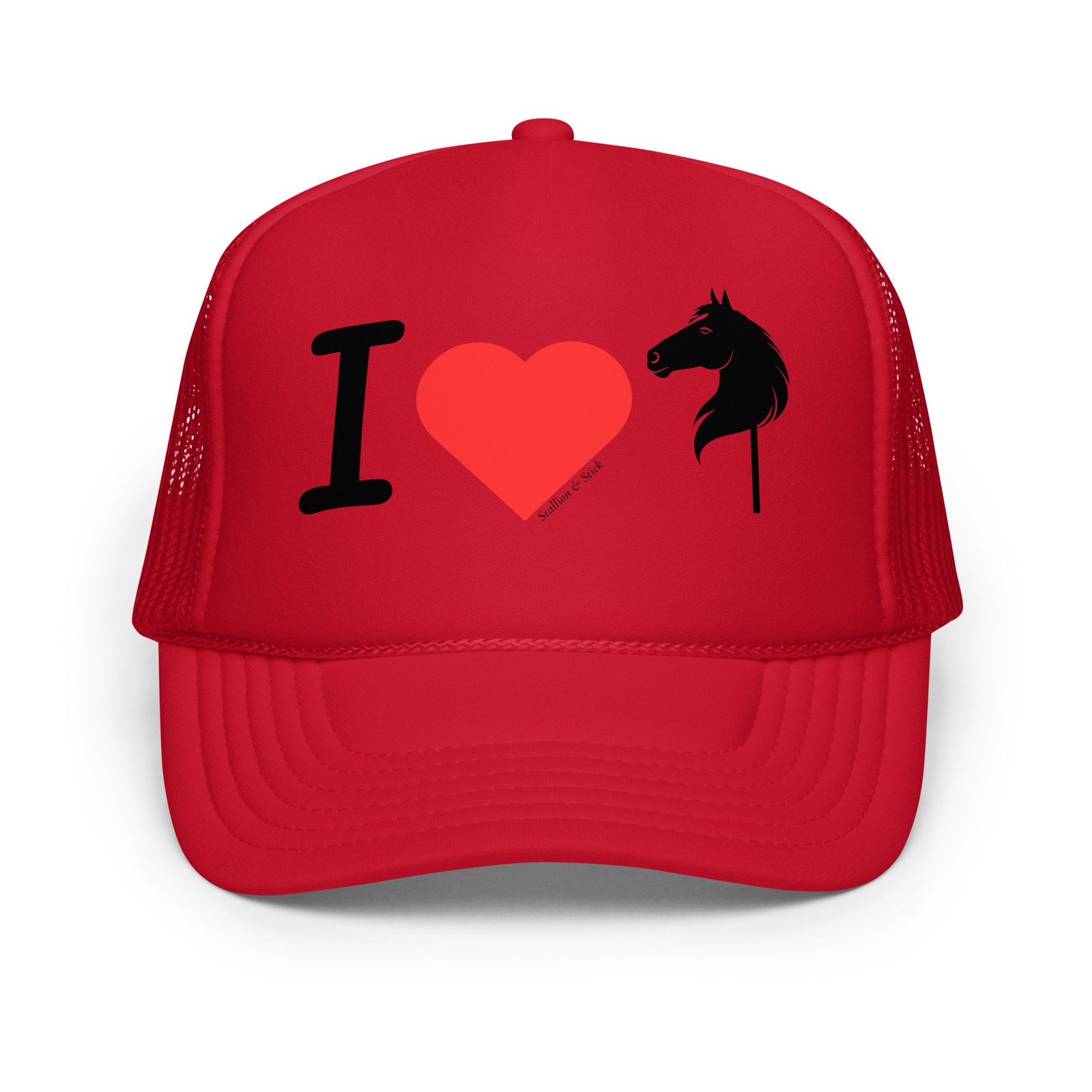 I love Hobby Horses Trucker Hat - Hobby Horse Gifts & Gear - Image 6