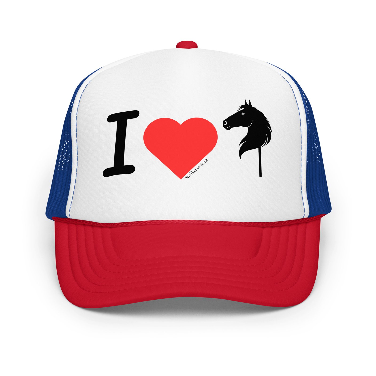 I love Hobby Horses Trucker Hat - Hobby Horse Gifts & Gear - Image 8
