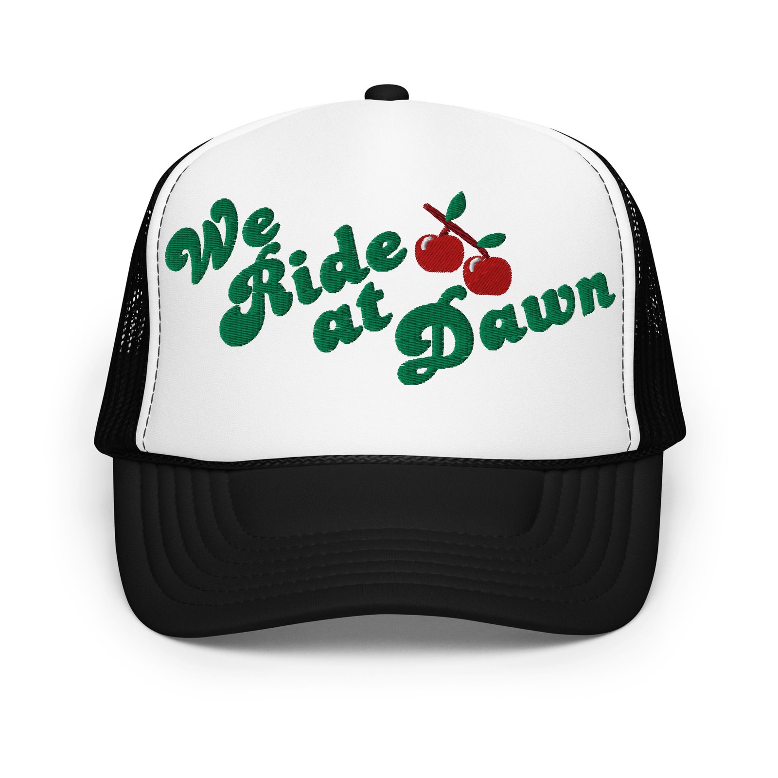 We Ride at Dawn 3D Puff Embroidered Trucker Hat