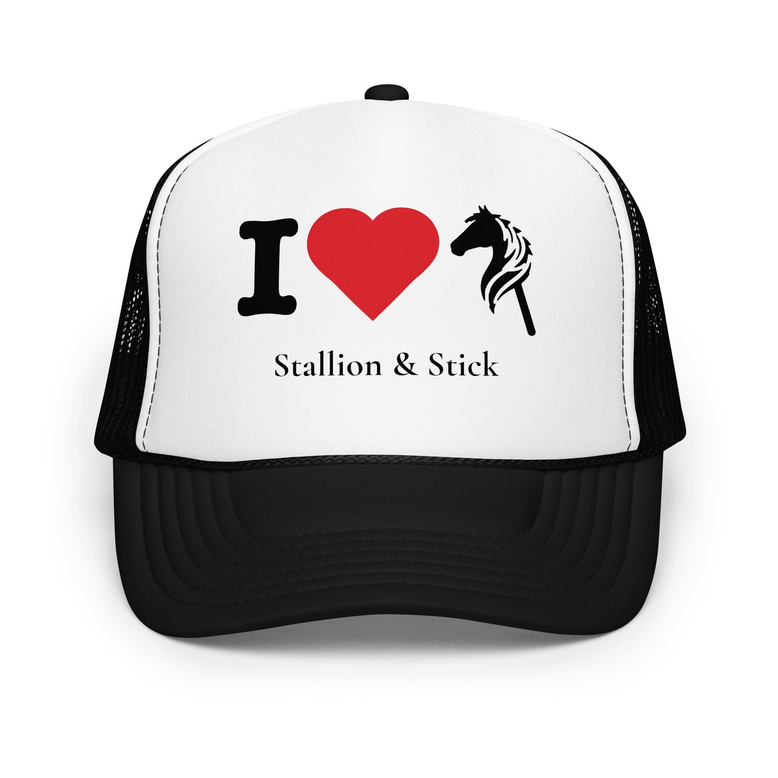 I Love Hobby Horses Trucker Hat - Image 6