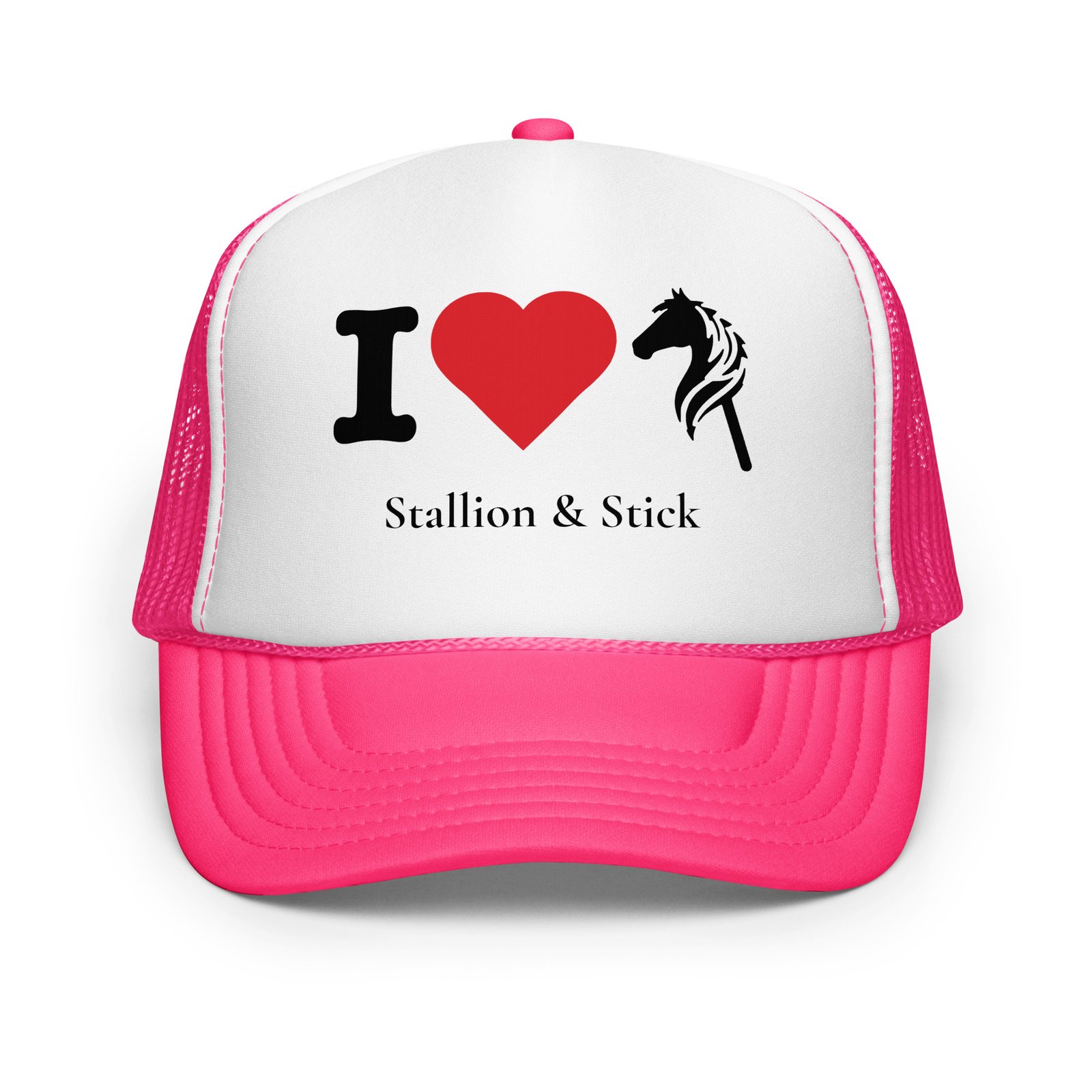 I Love Hobby Horses Trucker Hat - Image 4