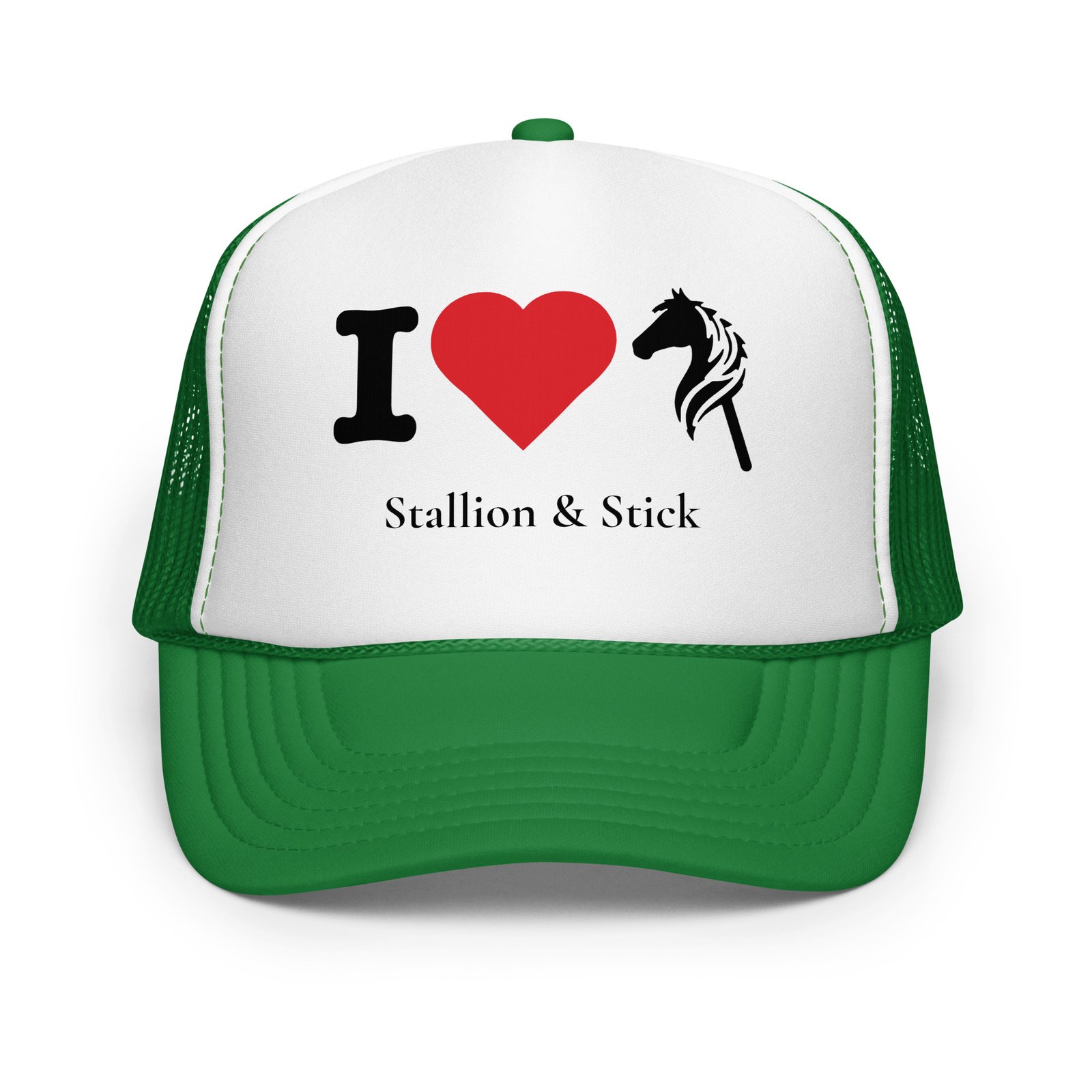 I Love Hobby Horses Trucker Hat - Image 3