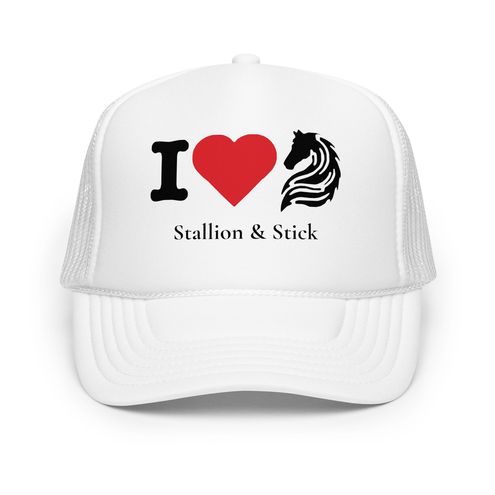 I Love Horses Trucker Hat - Image 3